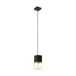 Φωτιστικό Οροφής Led 97733 Black - Gold Montebaldo Eglo Μέταλλο