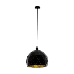 Φωτιστικό Οροφής 97845 Black - Gold Roccaforte Eglo Μέταλλο