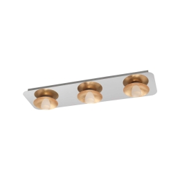Φωτιστικό Οροφής - Πλαφονιέρα Led 97523 Silver - Gold Torano Eglo Μέταλλο
