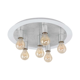 Φωτιστικό Οροφής - Πλαφονιέρα Led 97496 White - Silver Passano Eglo Μέταλλο