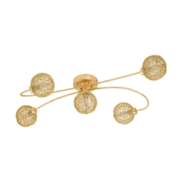 Φωτιστικό Οροφής - Πλαφονιέρα Led  97726 Gold Caris 1 Eglo Μέταλλο