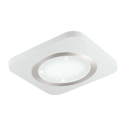 Πλαφονιέρα Led 97658 White Puyo-S Eglo Μέταλλο,Πλαστικό