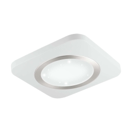 Πλαφονιέρα Led 97659 White Puyo-S Eglo Μέταλλο,Πλαστικό
