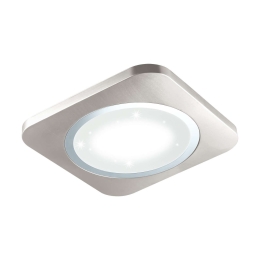 Πλαφονιέρα Led 97664 Silver Puyo-S Eglo Μέταλλο,Πλαστικό