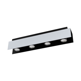 Φωτιστικό Σποτ Led 97397 Black - Silver Viserba Eglo Μέταλλο