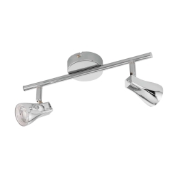 Φωτιστικό Σποτ Led 97829 Silver Tiberio Eglo Μέταλλο,Πλαστικό
