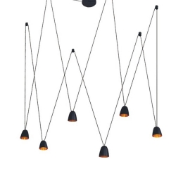 Φωτιστικό Οροφής Led 18151 Black Αλουμίνιο