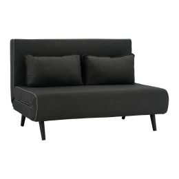 Καναπές Κρεβάτι Διθέσιος HM3077.03 Dark Grey Μέταλλο,Ύφασμα