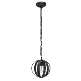 Φωτιστικό Οροφής Κρεμαστό Lama/18 1/L Chain 34-0066 Black Μέταλλο