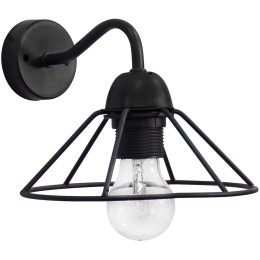 Φωτιστικό Τοίχου - Απλίκα Fun-350/AP 34-0078 Black Μέταλλο
