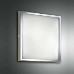 Φωτιστικό Οροφής - Τοίχου Osaka  2867-61-138 Chromium Fabas Luce Μέταλλο,Γυαλί