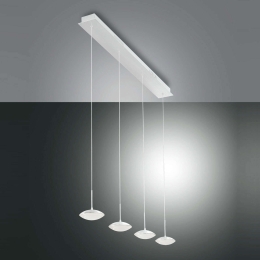 Φωτιστικό Οροφής Led Hale 3255-49-102 White Fabas Luce Μέταλλο,Γυαλί