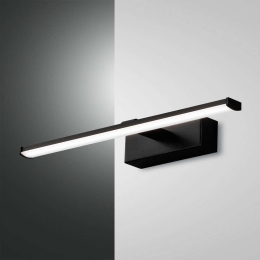 Φωτιστικό Τοίχου - Απλίκα Led Nala 3361-21-101 Black L.300 Fabas Luce Μέταλλο, Μεθακρυλικό