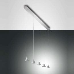 Φωτιστικό Οροφής Led Delta 3443-48-212 Aluminium Fabas Luce Μέταλλο