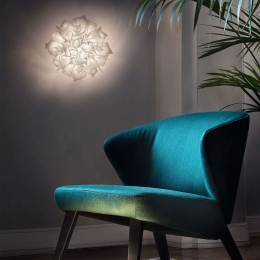 Φωτιστικό Οροφής - Πλαφονιέρα 1xE14 Veli Mini Couture Slamp Αλουμίνιο,Πολυπροπυλένιο