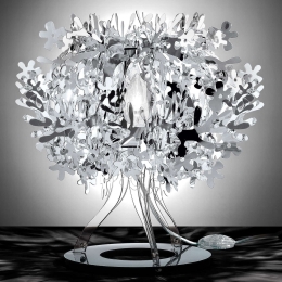 Επιτραπέζιο Φωτιστικό Fiorellina Silver Slamp Αλουμίνιο,Πολυπροπυλένιο