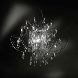 Φωτιστικό Οροφής Lillibet Transparent Slamp Αλουμίνιο,Πολυπροπυλένιο