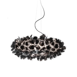 Φωτιστικό Οροφής Clizia Large Mama Non Mama 78cm E27 4x12W Black - Black Wire Slamp Cristalflex