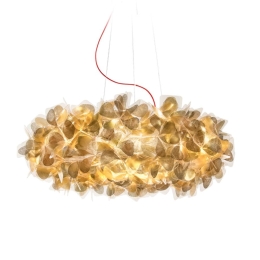 Φωτιστικό Οροφής Clizia Large Mama Non Mama 78cm E27 4x12W Gold - Red Wire Slamp Cristalflex