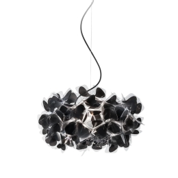 Φωτιστικό Οροφής Clizia Mama Non Mama 53cm E27 2x12W Black - Black Wire Slamp Cristalflex
