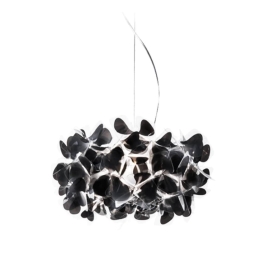 Φωτιστικό Οροφής Clizia Mama Non Mama 53cm E27 2x12W Black - Transparent Wire Slamp Cristalflex