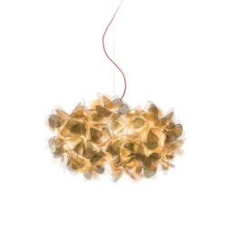 Φωτιστικό Οροφής Clizia Mama Non Mama 53cm E27 2x12W Gold - Red Wire Slamp Cristalflex