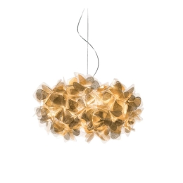 Φωτιστικό Οροφής Clizia Mama Non Mama 53cm E27 2x12W Gold - Transparent Wire Slamp Cristalflex