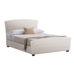 Κρεβάτι Odelia HM550.11 Για Στρώμα 150x200cm Ecru Διπλό Τεχνόδερμα