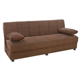Καναπές Κρεβάτι Τριθέσιος Ege 1205 HM3067.02 Brown Ξύλο,Ύφασμα