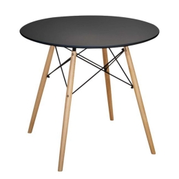 Τραπέζι Minimal HM0059.02 Black Mdf,Ξύλο