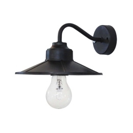 Φωτιστικό Τοίχου - Απλίκα AS-161/ΑΡ Black 31-0603 Heronia Μέταλλο,Πλαστικό