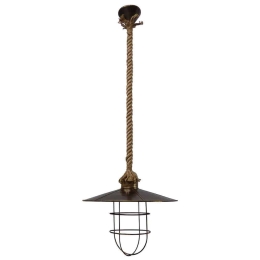 Φωτιστικό Οροφής UT-190Κ Rope UT-BR 31-0974 Heronia Σχοινί,Μέταλλο