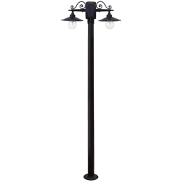 Φωτιστικό Δαπέδου LP-150ΕΒ -L- 2/F Black 200cm 23-0060 Heronia