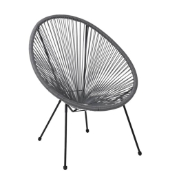 Πολυθρόνα Acapulco Ε245,4 Grey Σετ 2τμχ
