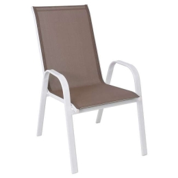 Πολυθρόνα Μεταλλική Rio Ε270,20 White-Cappuccino