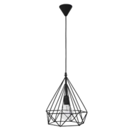 Φωτιστικό Οροφής 34-0262 DM-02 1/L Φ23ΧΗ85 Black Heronia Μέταλλο