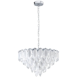 Φωτιστικό Οροφής 39722 Carvario E14/10 Chrome Eglo Μέταλλο,Γυαλί