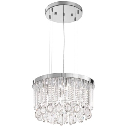 Φωτιστικό Οροφής 93425 Calaonda G9/7 Ø500 Κρύσταλλο Chrome Eglo Μέταλλο,Γυαλί