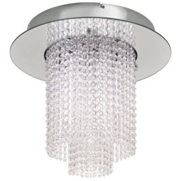 Φωτιστικό Οροφής - Πλαφονιέρα 39396 Vilalones Led/10 Κρύσταλλο Chrome Eglo Μέταλλο,Γυαλί