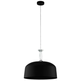 Φωτιστικό Οροφής 39588 Monte Fuerte E27/3 Black Eglo Μέταλλο,Γυαλί