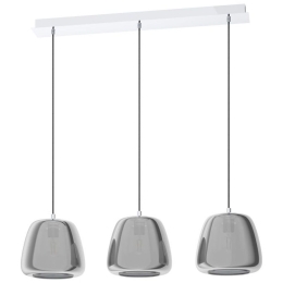Φωτιστικό Οροφής - Ράγα 39667 Albarino E27/3 Chrome Eglo Μέταλλο,Γυαλί