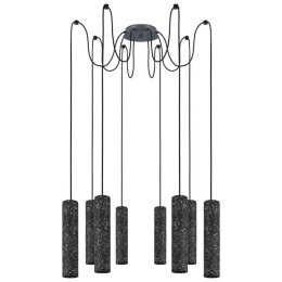 Φωτιστικό Οροφής 39824 Mentalona GU10/8 Anthracite Eglo Μέταλλο,Γυαλί