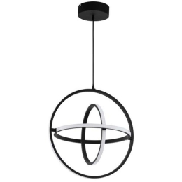 Φωτιστικό Οροφής 39892 Retornio Led Ø500 Black Eglo Μέταλλο,Αλουμίνιο