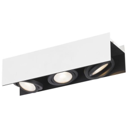 Φωτιστικό Οροφής-Σποτ 39317 Vidago Led/3 White-Black Eglo Μέταλλο,Αλουμίνιο