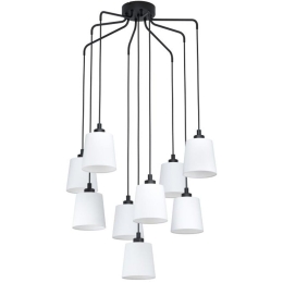 Φωτιστικό Οροφής 39738 Bernabetta E27/9 Black-White Eglo Μέταλλο