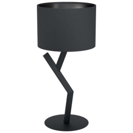 Φωτιστικό Επιτραπέζιο 39888 Balnario E27/1 Black Eglo Μέταλλο,Ύφασμα