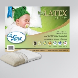 Μαξιλάρι Ύπνου Βρεφικό The Baby Latex White La Luna 30x40cm 100% Latex