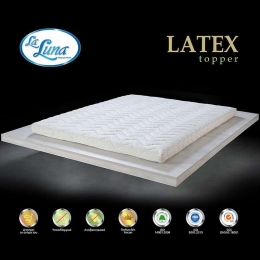 Ανώστρωμα La Luna Latex Topper White La Luna Υπέρδιπλο 180x200x7cm