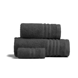 Πετσέτα Premio Dark Grey Melinen Χεριών 30x50cm 100% Πενιέ Βαμβάκι