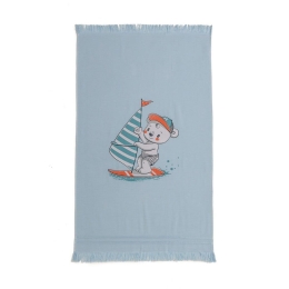 Πετσέτα Θαλάσσης Παιδική Surfer Light Blue Melinen Θαλάσσης 70x120cm 100% Βαμβάκι